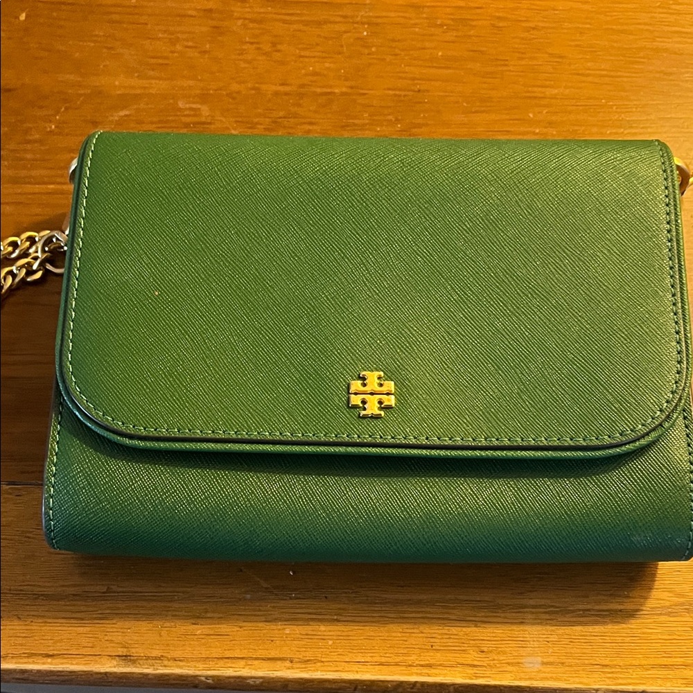 Tory Burch Emerald Green Crossbody Bag